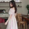 親子系列-浪漫水花紋裙