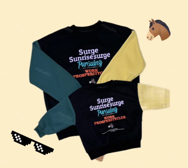 馬年撞色親子套裝