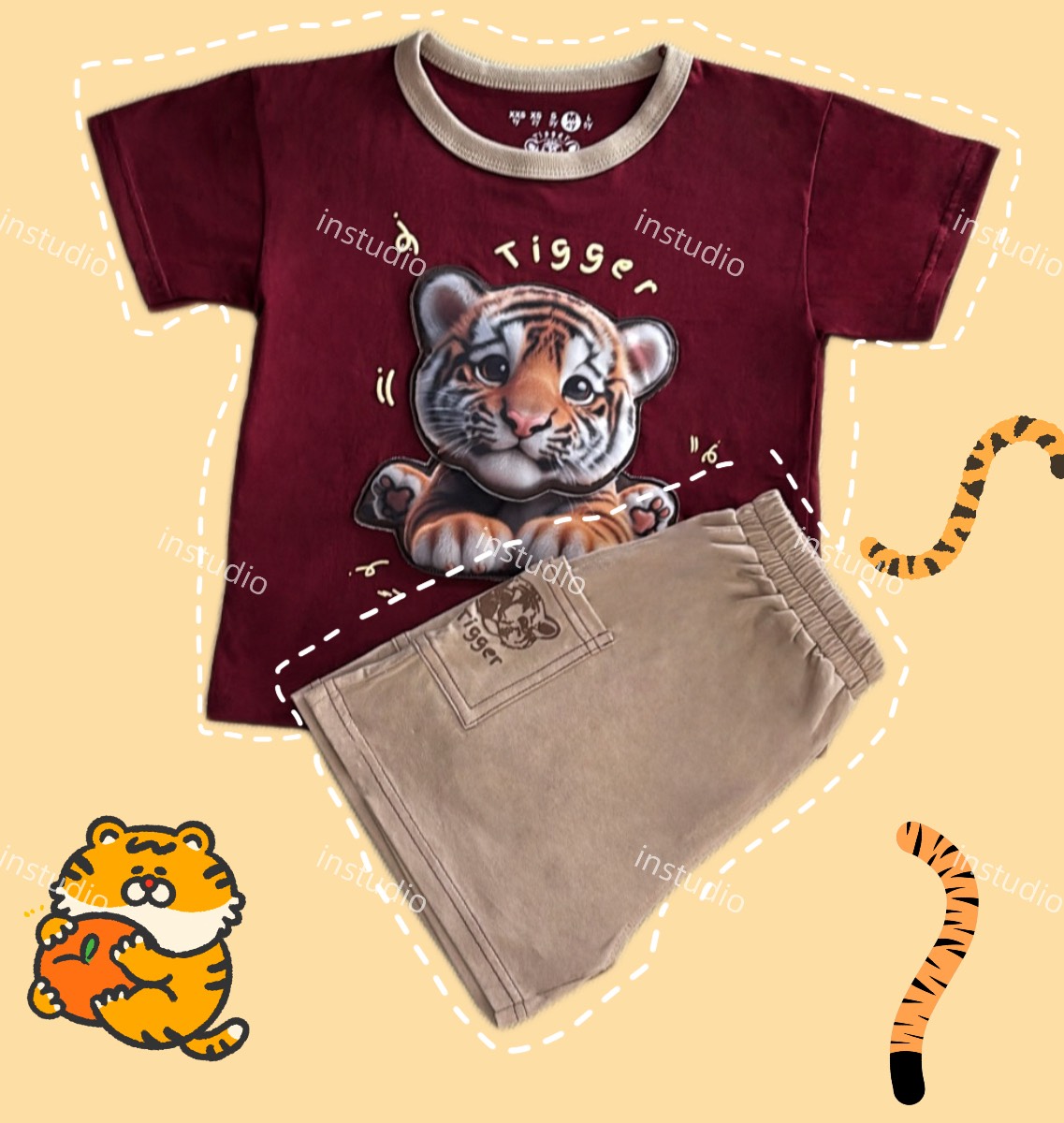可愛立體套裝-老虎 可愛立體套裝-老虎