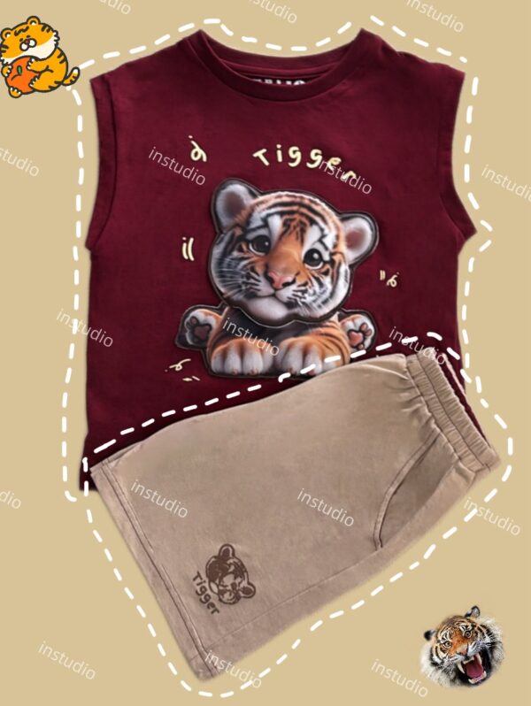 可愛立體套裝-老虎