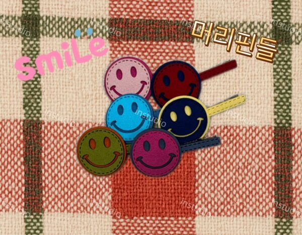 手工編織髮夾-微笑 手工編織髮夾-微笑