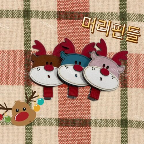 手工編織髮夾-麋鹿