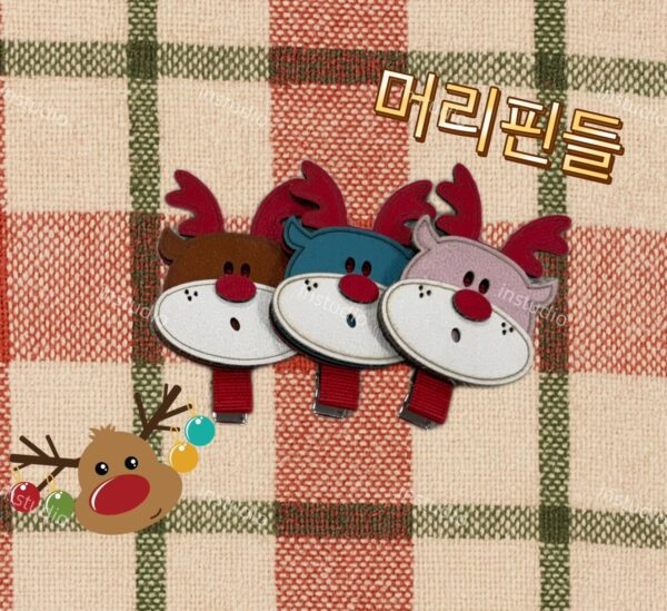 手工編織髮夾-麋鹿