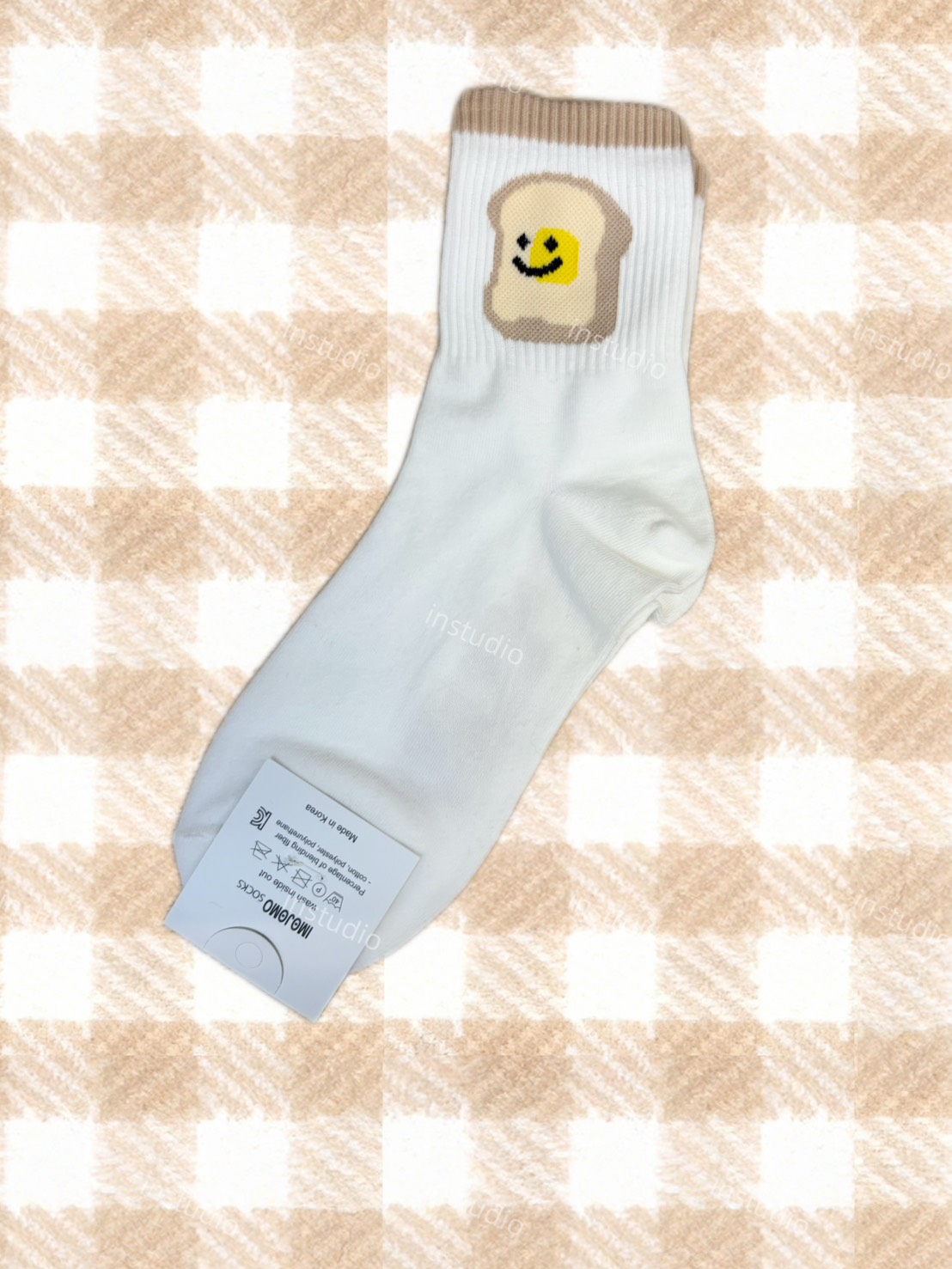 韓系簡約風點心襪