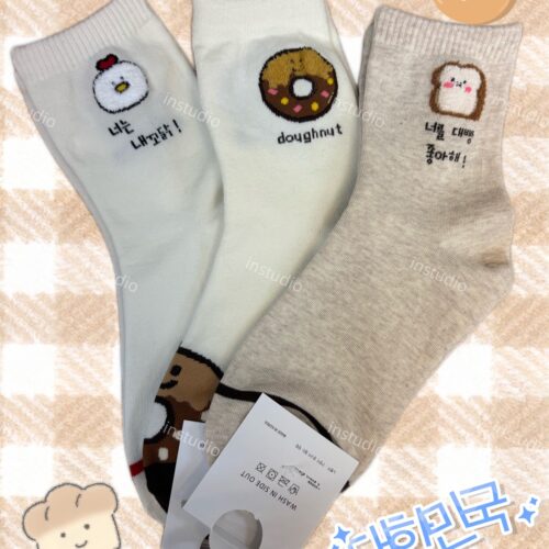 韓系奶油甜點襪