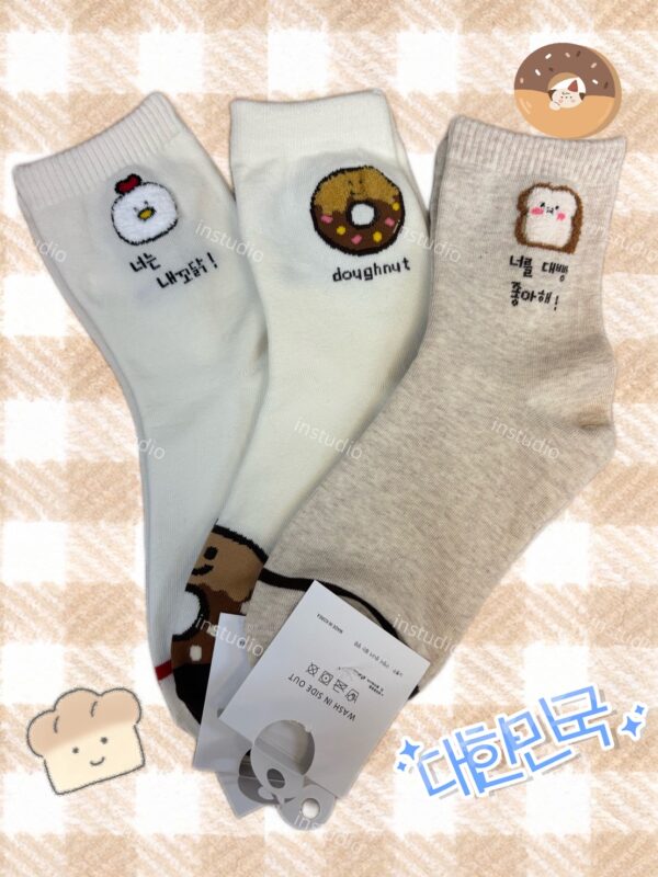 韓系奶油甜點襪