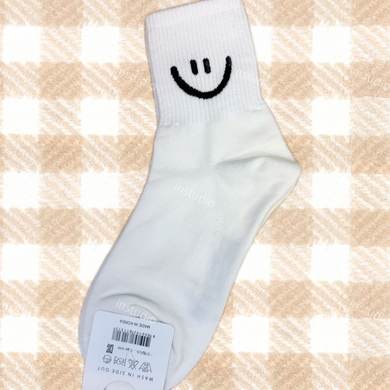韓系微笑表情襪