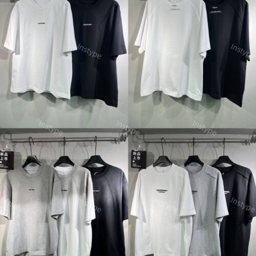 韓系拼接剪裁短袖T恤